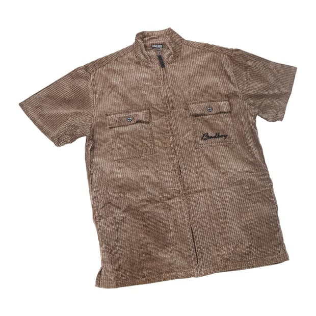 배드 보이  코듀로이 반팔 집업