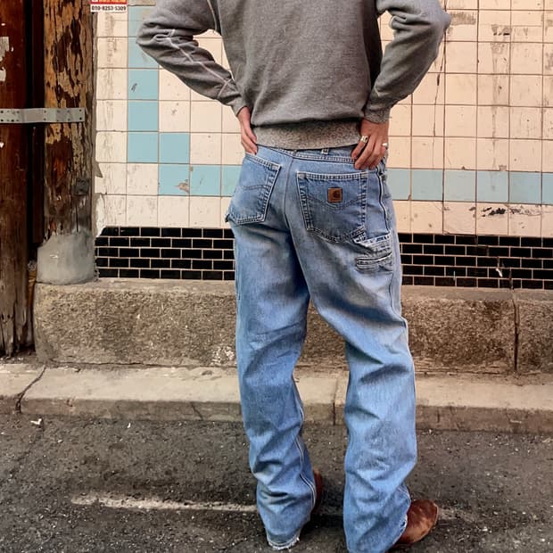 칼하트 카펜터 데님 워크팬츠