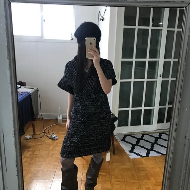 vintage knit one-piece