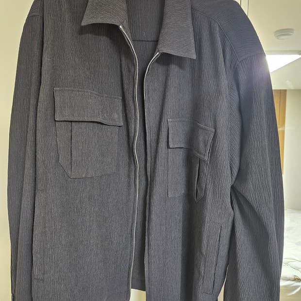 솔리드옴므 크링클 칼라 점퍼