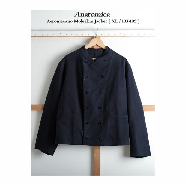 아나토미카 Aeromecano 몰스킨 더블 자켓 XL(103-105)