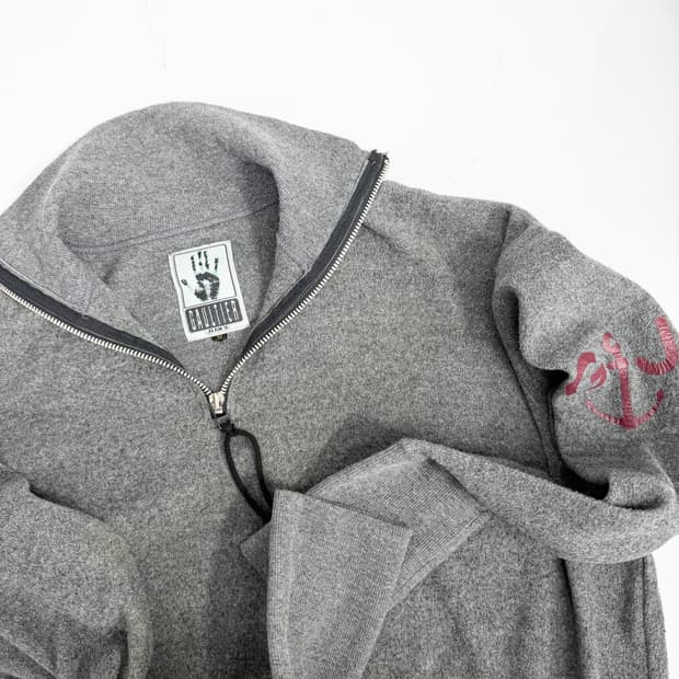 90s) Gaultier jeans half zip