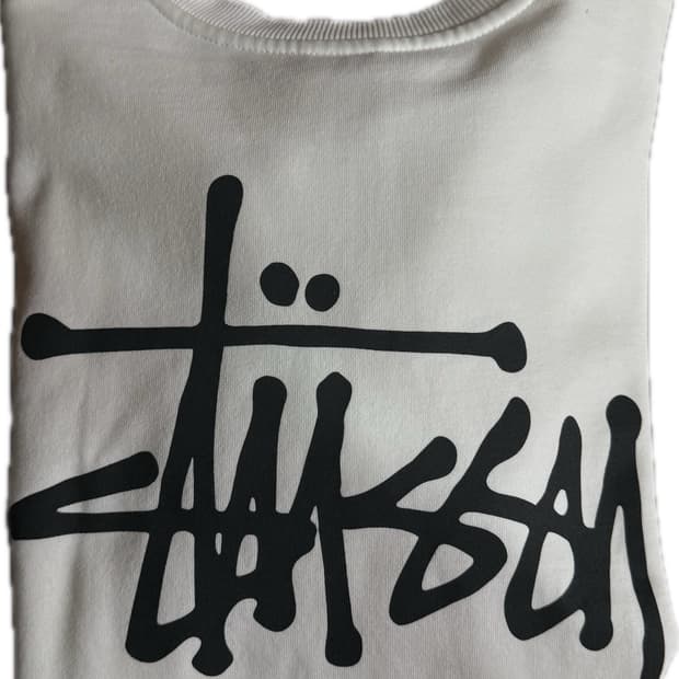 스투시 화이트 맨투맨