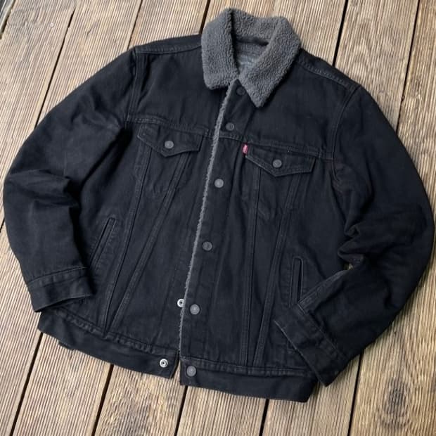 리바이스 쉐르파 데님 흑청자켓 95~97