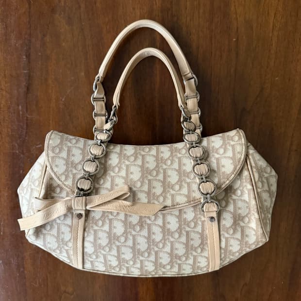 DIOR 디올 오블리크 로맨티크 체인백 베이지