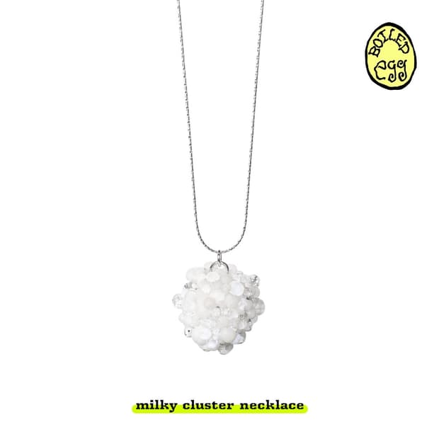 milky cluster necklace