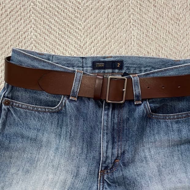 Margaret Howell buckle belt brown