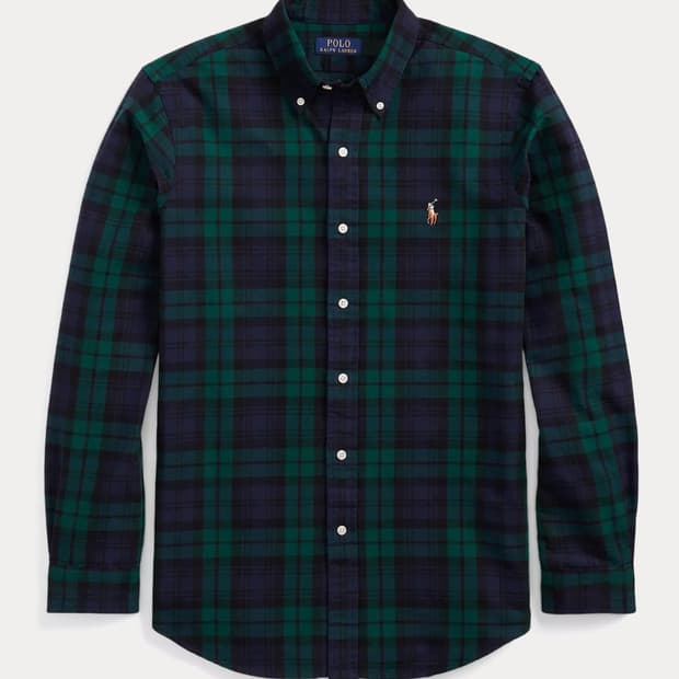폴로 랄프로렌 클래식핏 타탄 체크 옥스포드 셔츠 팝니다.