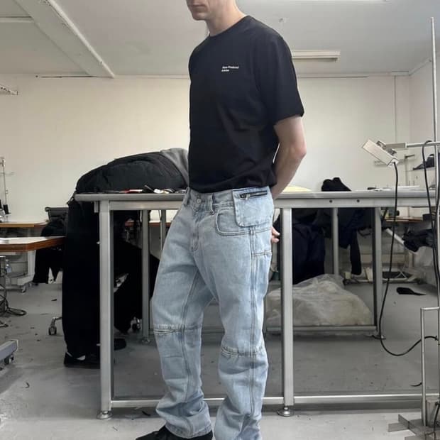 플라스틱 프로덕트 MPa Bag Pants 스틸 블루