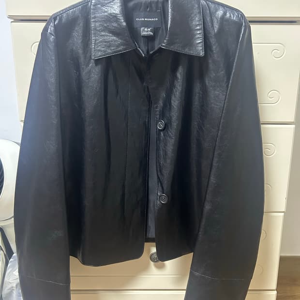 클럽모나코 레더 자켓