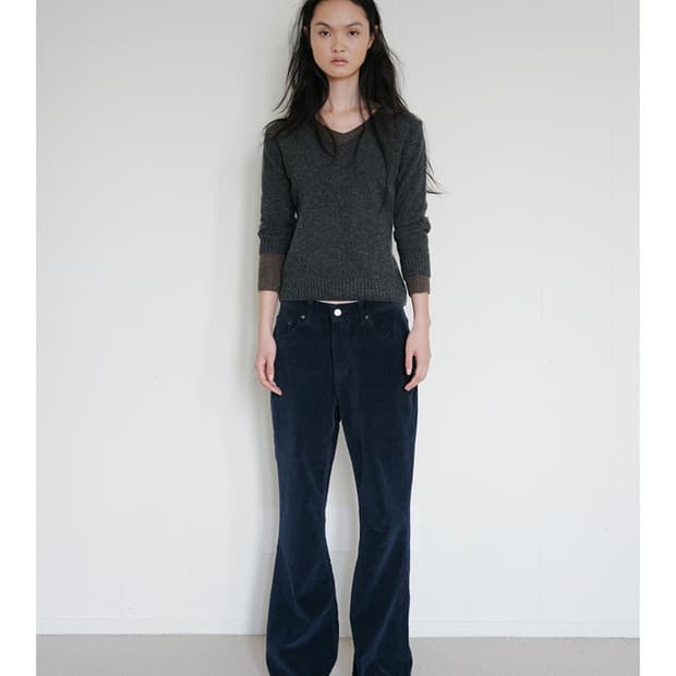 리포스 코듀로이 부츠컷 팬츠 S