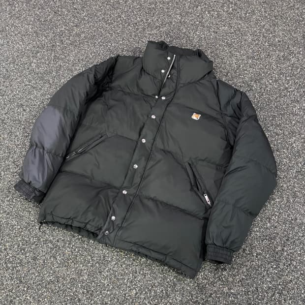 메종키츠네 폭스헤드 블랙 패딩