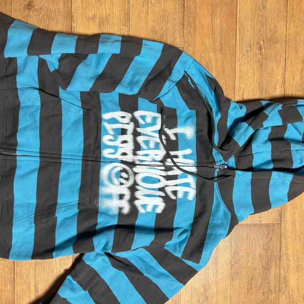 이스트쿤스트 후드집업 블루