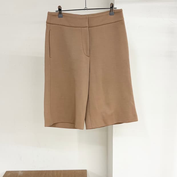 질샌더 베이지 지노사 울 버뮤다 팬츠