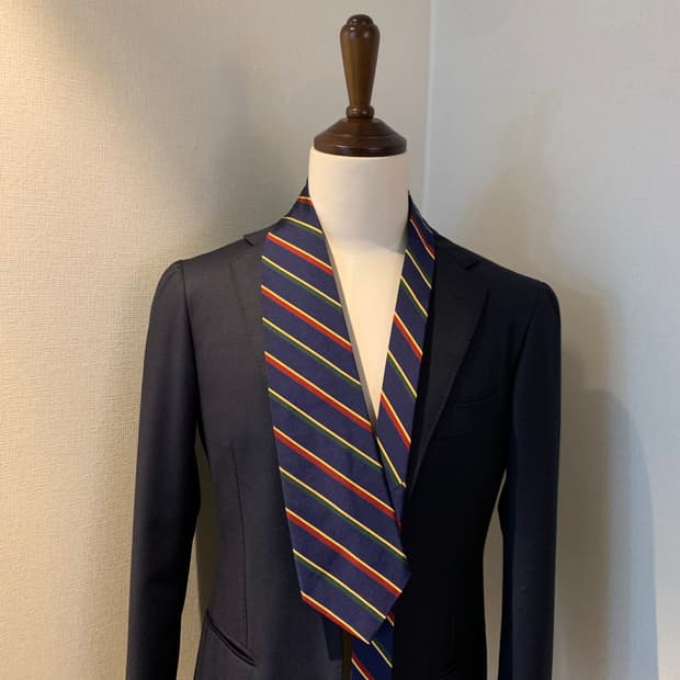 브룩스브라더스 스트라이프 100실크 클래식 정장넥타이 A-A+등급