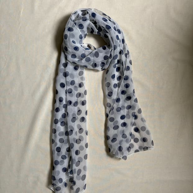 dot sheer scarf