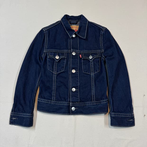 M) 리바이스 아이코닉 데님자켓 TYPE 1 진청 데님 청자켓