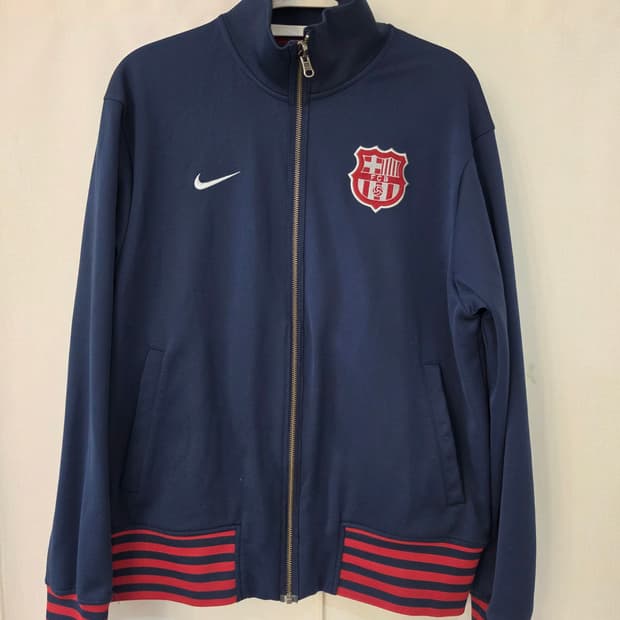 100)나이키 네이비 바르셀로나 져지 집업