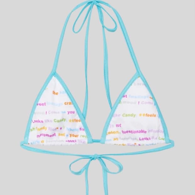 샵페어리 비키니 kitsch pattern bikini top