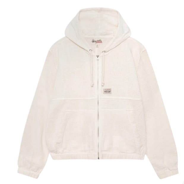 스투시 코튼 메쉬 워크 자켓 본 후드집업