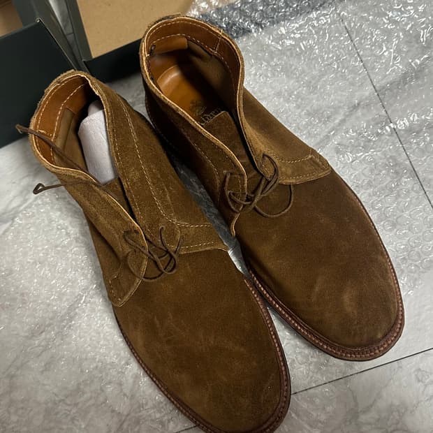 Alden 1493 스너프 스웨이드 처카 부츠 9.5