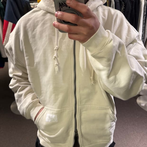 XL)뉴발란스x디네댓 빈티지 아이보리 후드집업