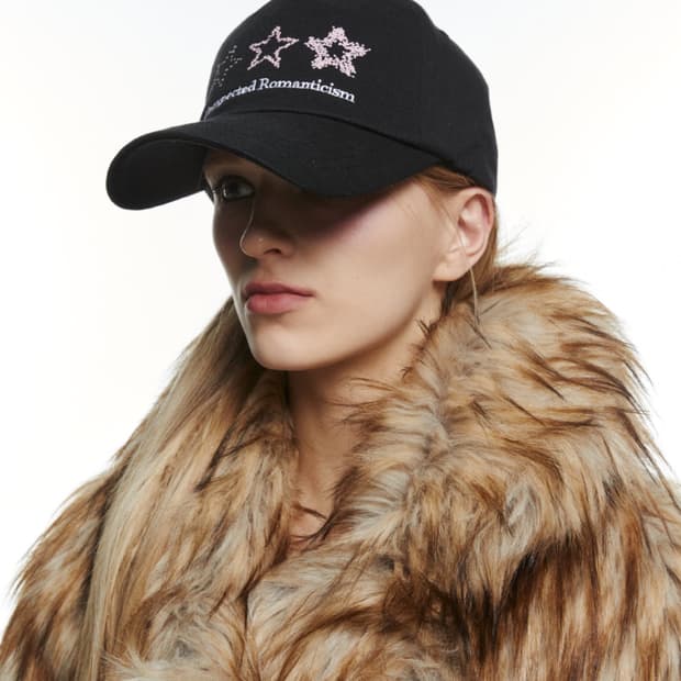 쓰리투에이티_ THREE STARS BALL CAP (BLACK)