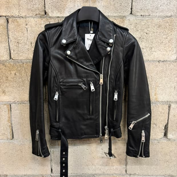 [S] R13 2022 Leather Biker Jacket