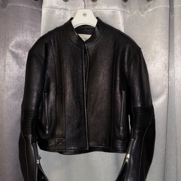 렉토 24ss 80s 모터사이클 고트 레더자켓 m