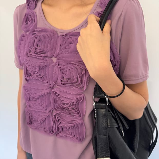 Purple flower t-shirt 