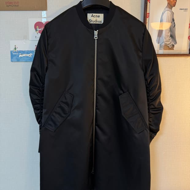 [38]아크네 스튜디오 이클립스 샤인 봄버 자켓 블랙
