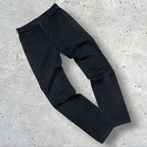 [38] 12FW 메종 마틴 마르지엘라 블랙 데님 청바지 수입택 D570