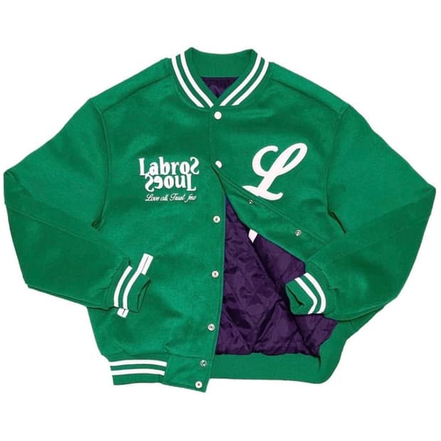 라브로스 바시티자켓 그린