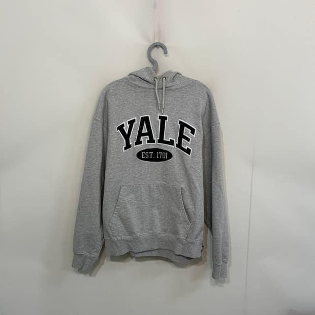 예일 남성 후드 티셔츠 L 그레이