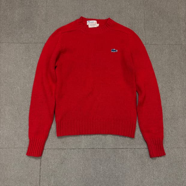 70s lacoste izod 빈티지 라코스테 우먼스 울니트 