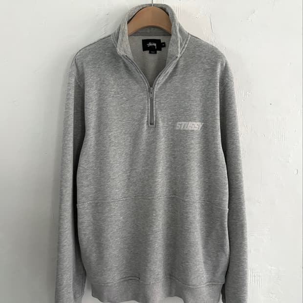Stussy 스투시 인터내셔널 백로고 반집업 스웻셔츠