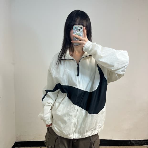Nike big swoosh windbreaker