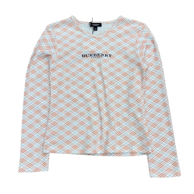 버버리 런던 체크 롱슬리브 M