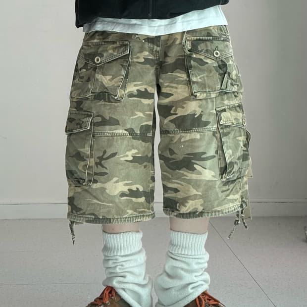 포커 카모 바뮤다 팬츠