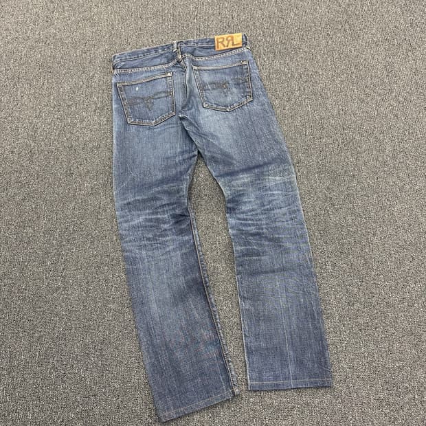 28) RRL 더블알엘 셀비지 슬림 데님팬츠