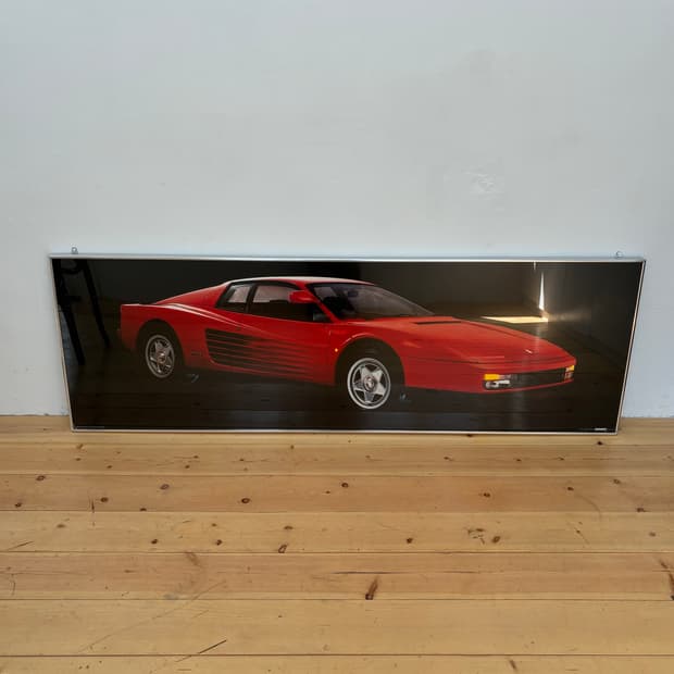 Vintage 1987 Ferrari Testarossa poster