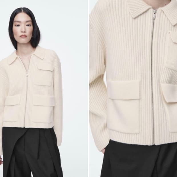 코스 cos 리브드 울 유틸리티 재킷 