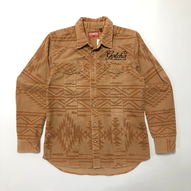 Gotcha 올오버 나바호 코듀로이 셔츠 