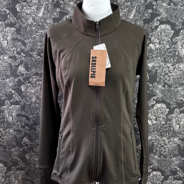 skullpig 스컬피그 핑거홀 슬림 집업 (새제품)