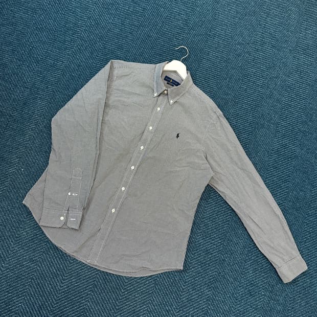[XL] 폴로 체크 셔츠