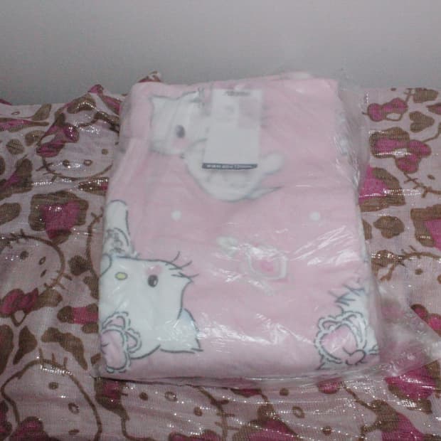 고전) 방꾸 헬로키티 핑크 담요 60x120 고전키티 갸루 y2k