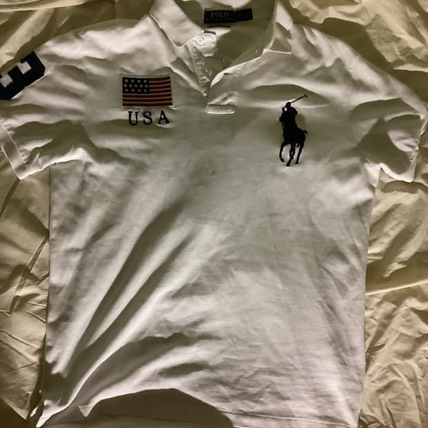 폴로 빅포니 USA 성조기 카라티