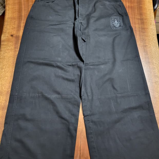 노마뉴얼 폴리테루 콜라보 코튼 와이드 팬츠