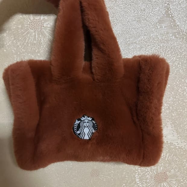 스타벅스 곰돌이 에코퍼 토트백 브라운 판매