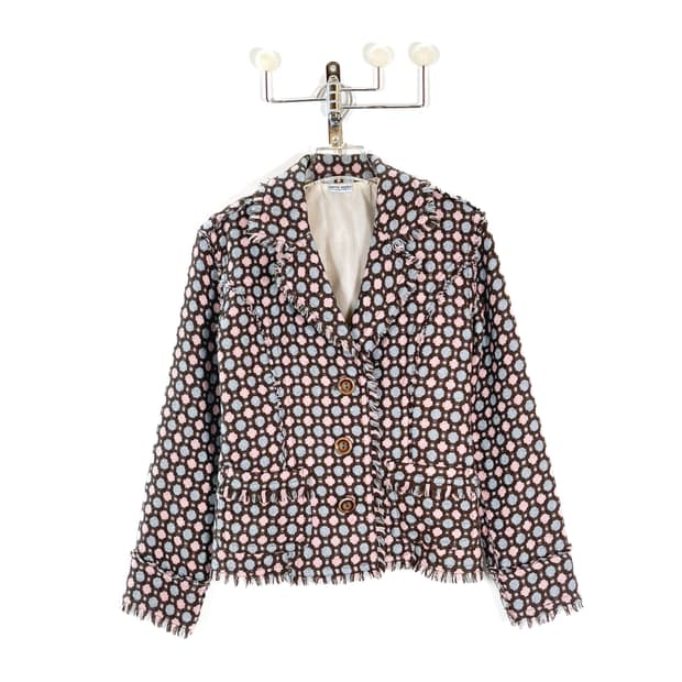 빈티지 프린지 도트 자켓